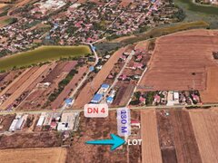 Frumusani -Orasti. Teren de vanzare 150 metri de la DN